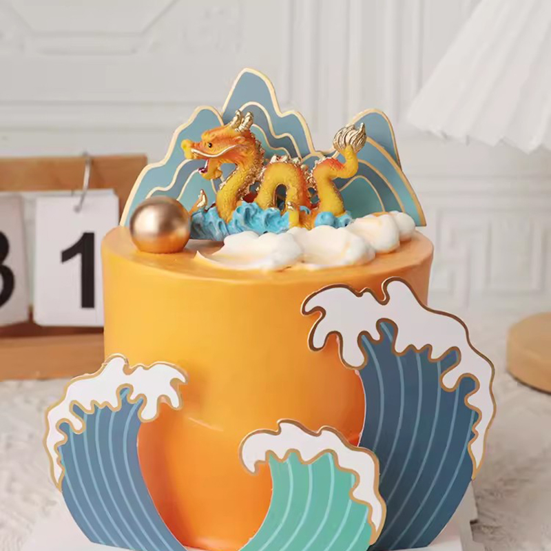 Resin Art Alphabet - Topper per torta felice in stile