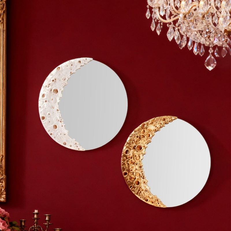 Resin Art Wallpaper - Nuovo Specchio Rotondo da Parete da