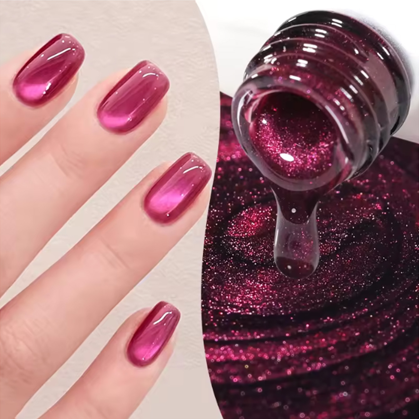 Resin Art Rose - SHAKA 1 pz Smalto per Unghie