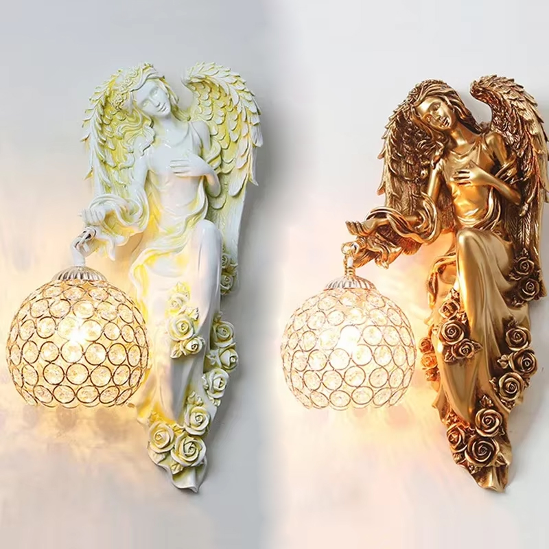 Resin Art Rose - Lampade da parete Angel Girl Ali