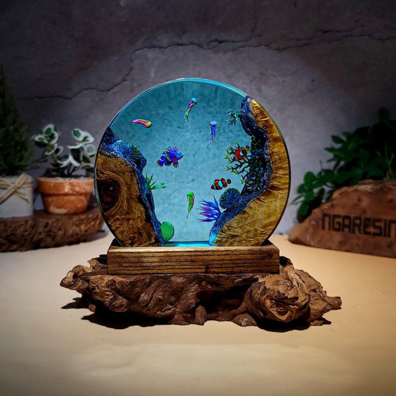 Lampada da Tavolo in Resina co - Resin Art Baby recensione e prezzo