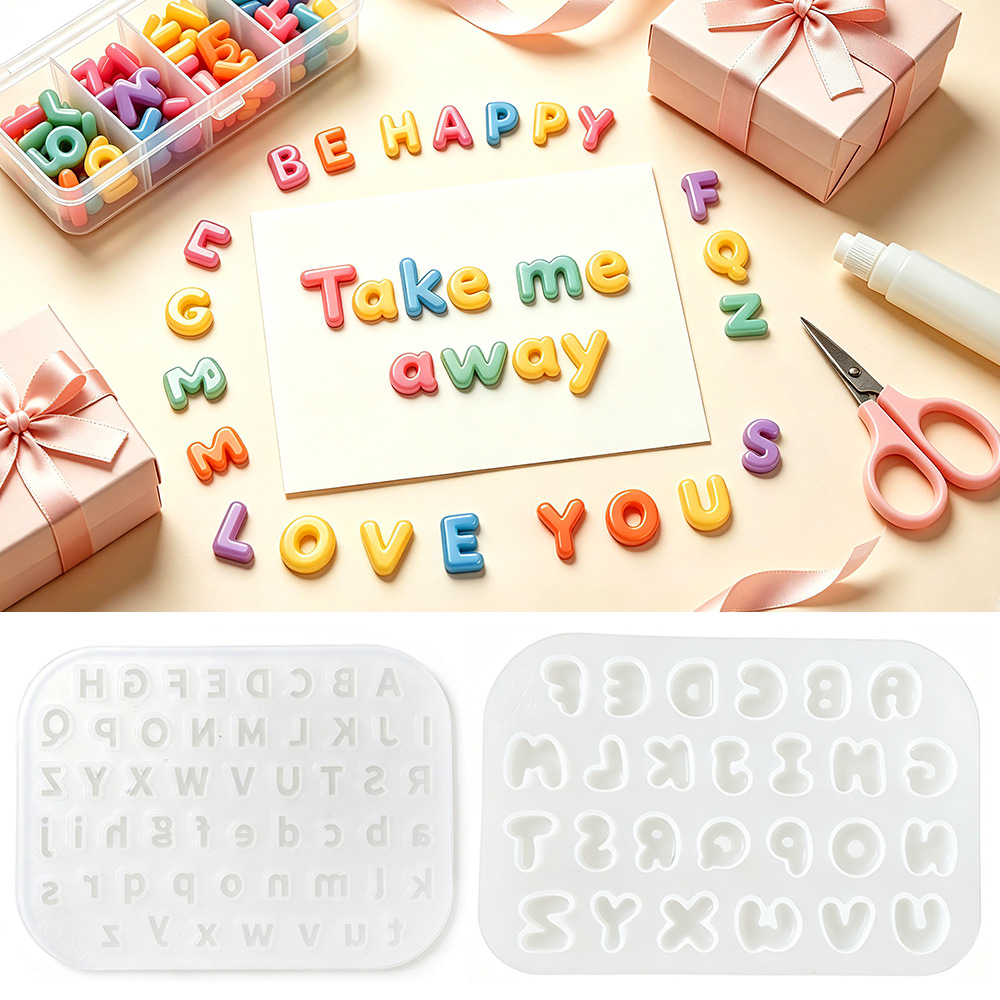 2 Pezzi Mini Stampo in Silicon - Resin Art Alphabet recensione e prezzo